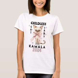 Chilless Cat Dam för Kamala T Shirt