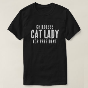 Chilless Cat Dam för president Kamala Harris T Shirt