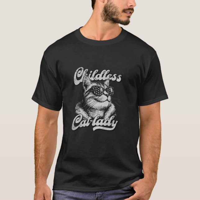 Chilless Cat Dam Funny Kamala Harris T Shirt (Framsida)