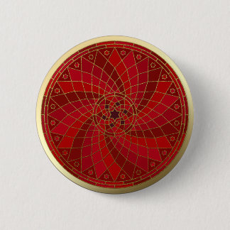 Chilli Bean Virvel Guld Trim Mandala knapp