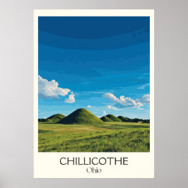 Chillicothe Ohio First Capital Historic City Print Poster