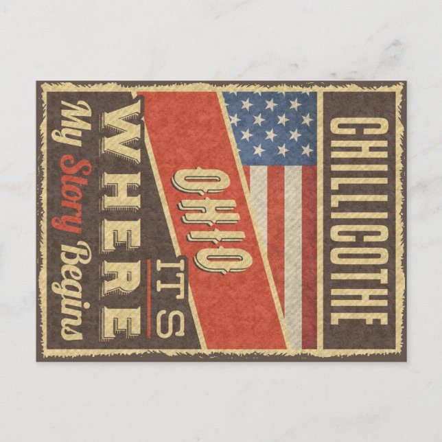 Chillicothe Ohio Vykort (Framsida)