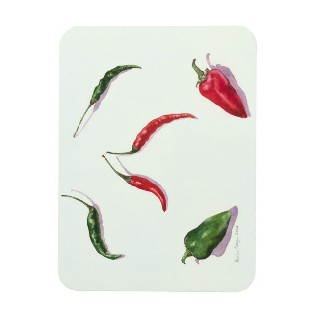 Chillies and Peppers 2005 Magnet (Vertikal)