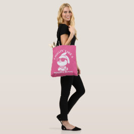 Chillin’ as a mindful Bunny - Rosa Påsk Bag Tygkasse