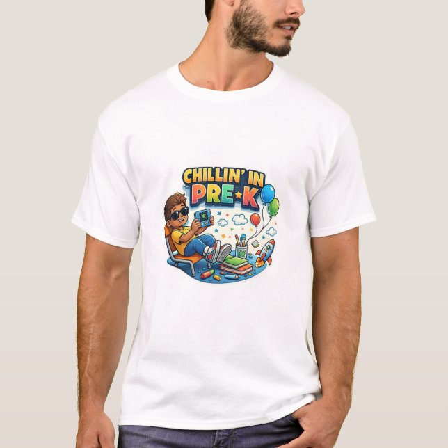 Chillin' i förskola t shirt (Framsida)