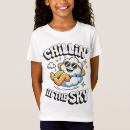 Chillin i Himmel Retro Cloud Design för sommaren T Shirt