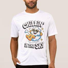 Chillin i Himmel Retro Cloud Design för sommaren T Shirt