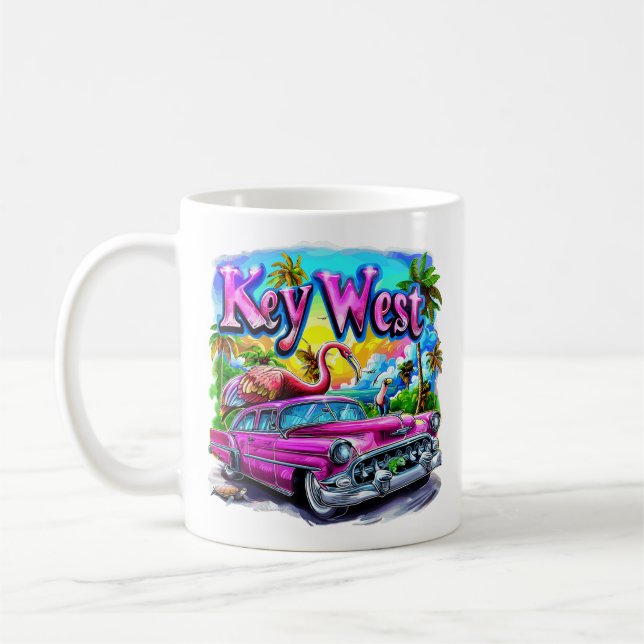 Chillin' i Nyckel Väster, Florida Kaffemugg (Vänster)