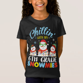 Chillin med 6e Klass Snowmies lärarkrim T Shirt