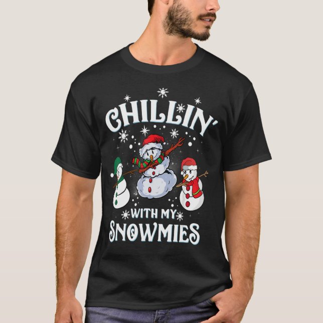 Chillin med familjen Pajamas Snögubbe Ch T Shirt (Framsida)