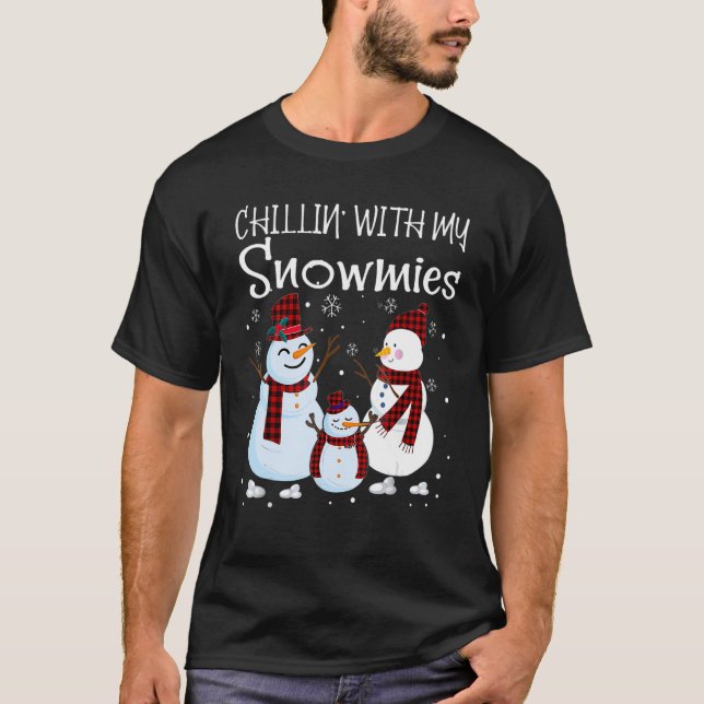 Chillin med familjen Pajamas Snögubbe Ch T Shirt (Framsida)