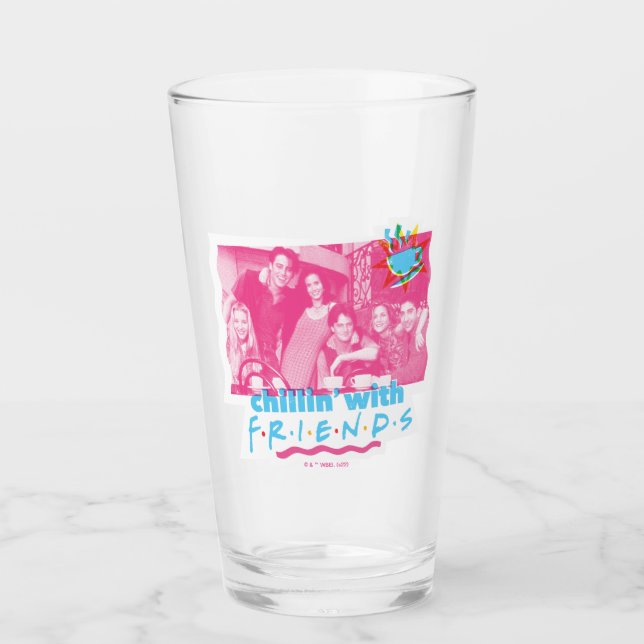 Chillin med FRIENDS™ Glaskopp (Framsida)