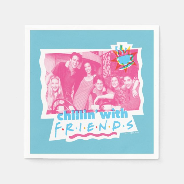 Chillin med FRIENDS™ Pappersservett (Framsidan)