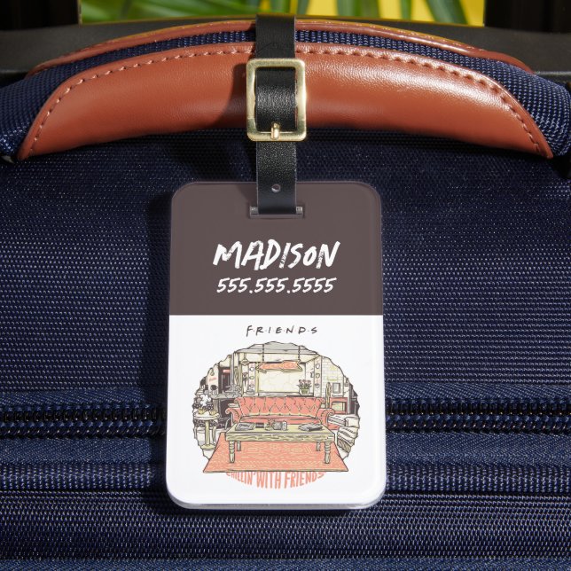 Chillin med FRIENDS™ Tecknad Bagagebricka (Framsida Insitu 2)