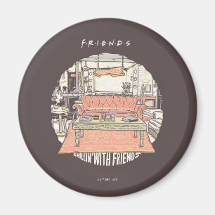Chillin med FRIENDS™ Tecknad Magnet
