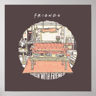 Chillin med FRIENDS™ Tecknad Poster