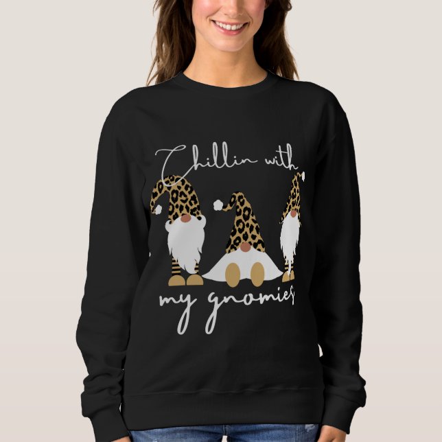 Chillin med leopard-utskrifter med mina leoparder t shirt (Framsida)
