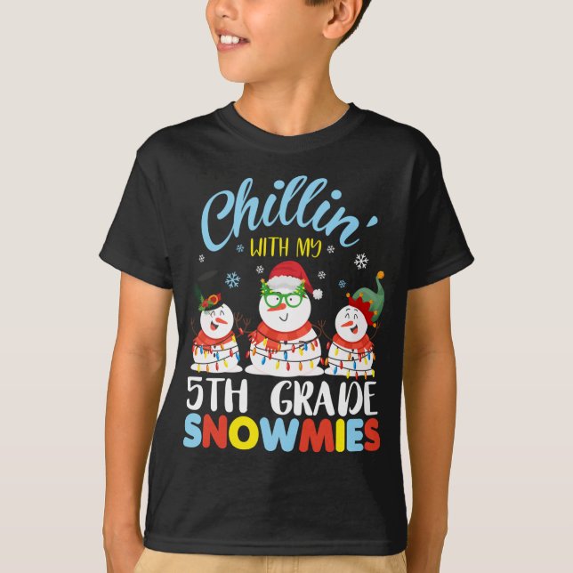 Chillin med min 5:e Klass-disklärarinna T Shirt (Framsida)