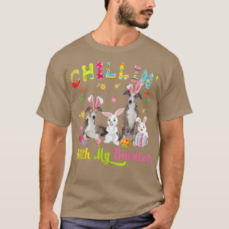 Chillin med min Bunnies Cute Bunny-tejp Hundar B T Shirt