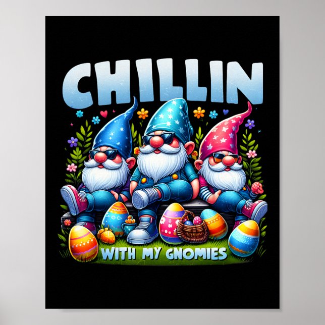 Chillin med min familj Gnomies Glad påsk Match Poster (Framsidan)