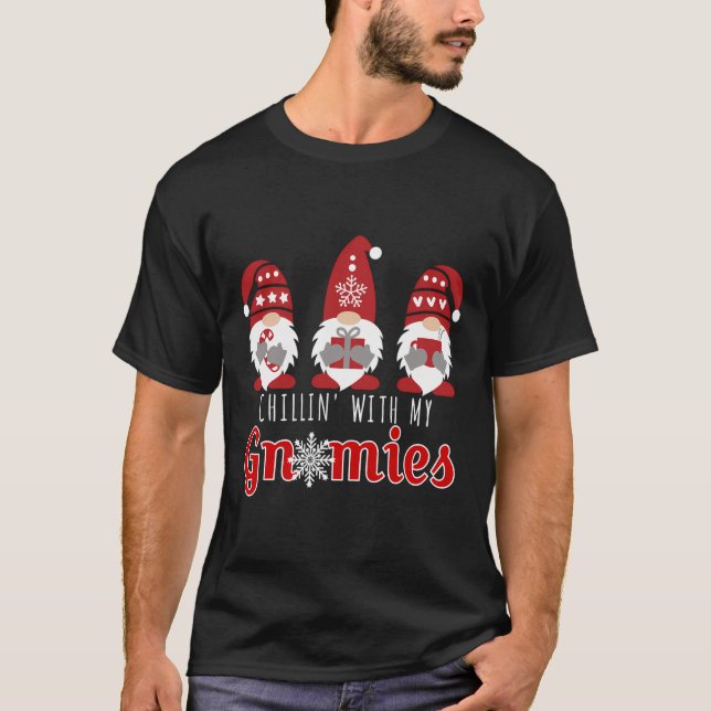Chillin med min Gnomies fantastiska julgåva T Shirt (Framsida)