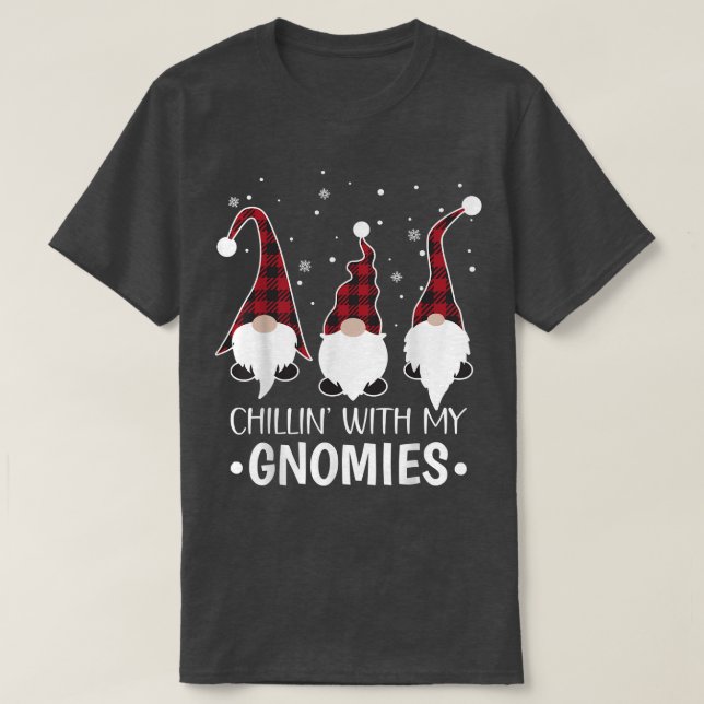 Chillin med min Gnomies Santa Gnome jul Paja T Shirt (Design framsida)