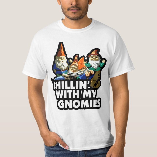 Chillin med min Gnomies T-tröja Tröja (Framsida)