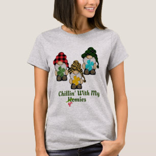 Chillin med min Homies Funny St patricks day Tee