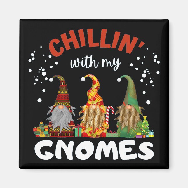 Chillin med min jultomte magnet (Framsidan)