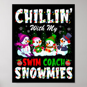 Chillin Med Min Simcoach Snowmies Xmas Simmare  Poster