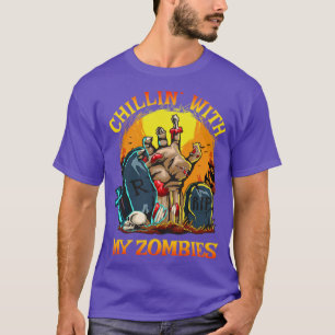 Chillin med min Zombies Halloween T Shirt