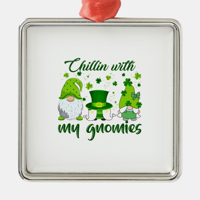 Chillin med mina domäner julgransprydnad metall (Framsidan)