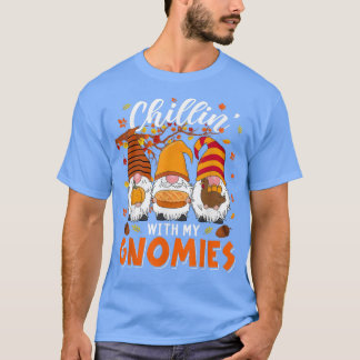 Chillin med mina domäner, tre Gnomes som håller i T Shirt