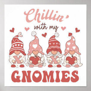 Chillin med mina Gnomies-fiskar Valentines day Poster