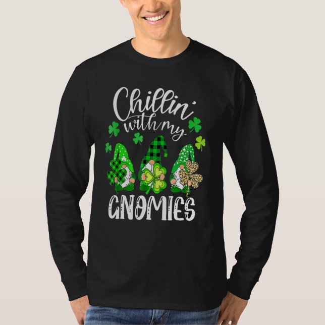 Chillin med mina Gnomies Leopard Buffalo Play St P T Shirt (Framsida)