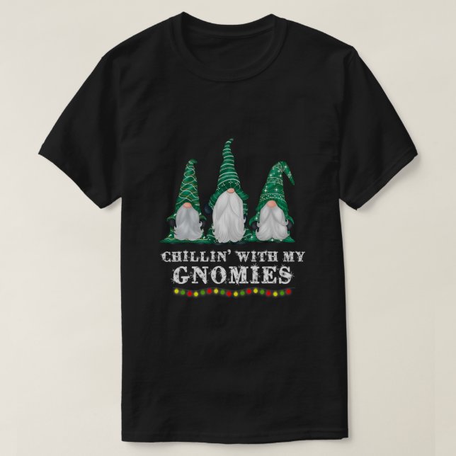 Chillin med mina heromier God jul Gnome Paj T Shirt (Design framsida)