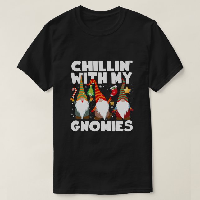 Chillin med mina kronor tre julgrus t shirt (Design framsida)