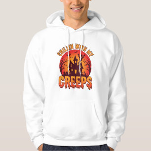 Chillin Med Mina Kusliga Vänner Halloween T-Shirt Hoodie