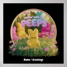 Chillin med mina pepar cute Påsk TEeme underbart Poster