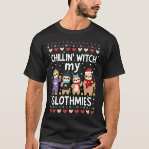 Chillin med mina sloth-mobbisar Rolig Långsamt Ful T Shirt