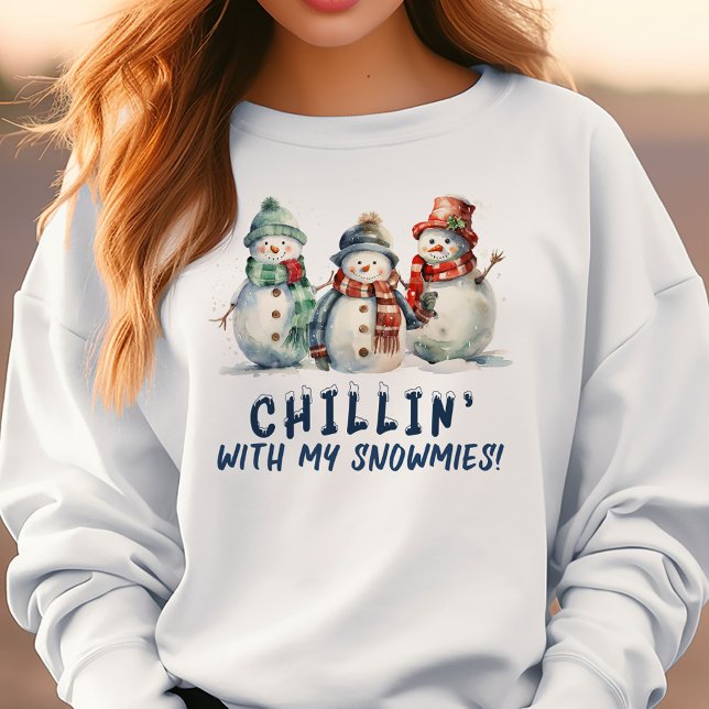 Chillin' Med Mina Snömän T Shirt (Skapare uppladdad)