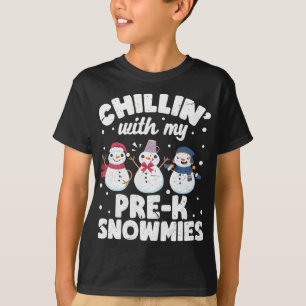 Chillin med mina snömier Cute Snögubbe Ugly Christ T Shirt