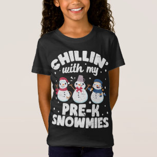 Chillin med mina snömier Cute Snögubbe Ugly Christ T Shirt