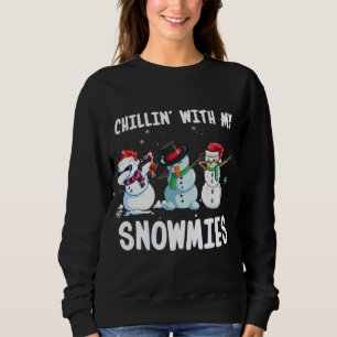 Chillin med Mina snömier Jul Julafton Snögubbe F T Shirt