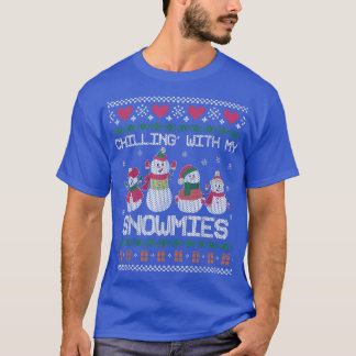 Chillin med mina snömier... Ljuskjuls... T Shirt
