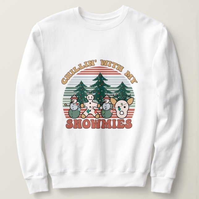 Chillin med mina snowmier t shirt (Design framsida)