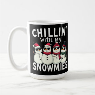 Chillin med mina snutar, fina Snögubbe-julen Kaffemugg