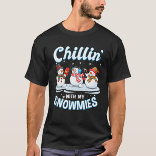 Chillin med Roligten Santa Snögubbe T Shirt