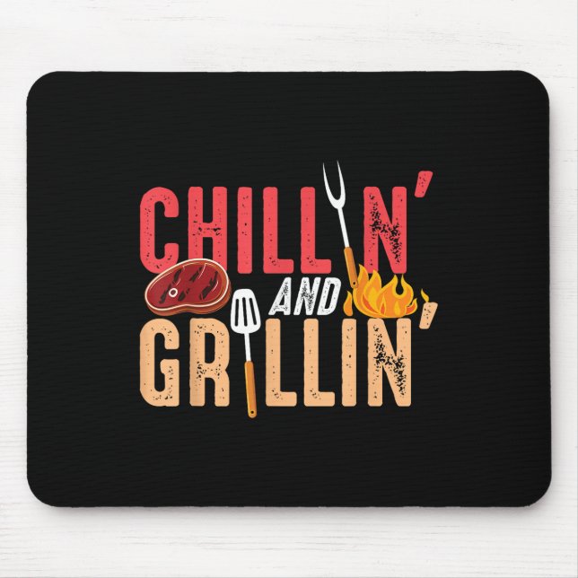 Chillin och Grillin Barbecue Party Musmatta (Framsidan)
