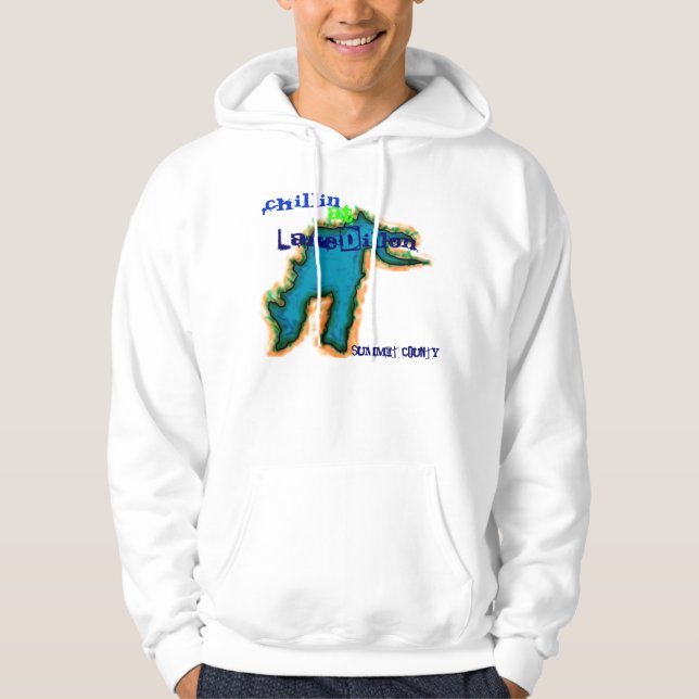 Chillin på den sjöDillon hoodien Sweatshirt Med Luva (Framsida)